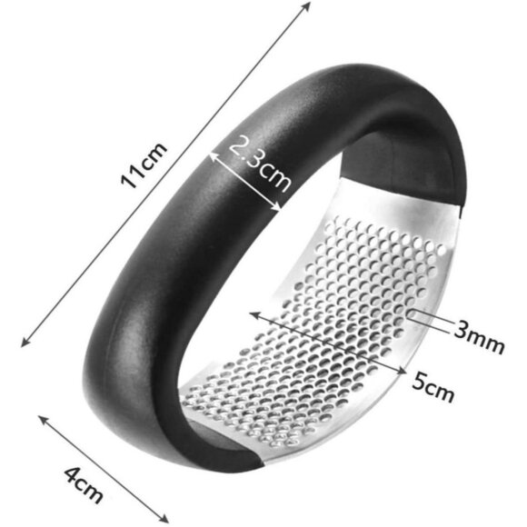 Garlic Press Crusher Rocker, Stainless Steel Crush - Picture 2 of 7